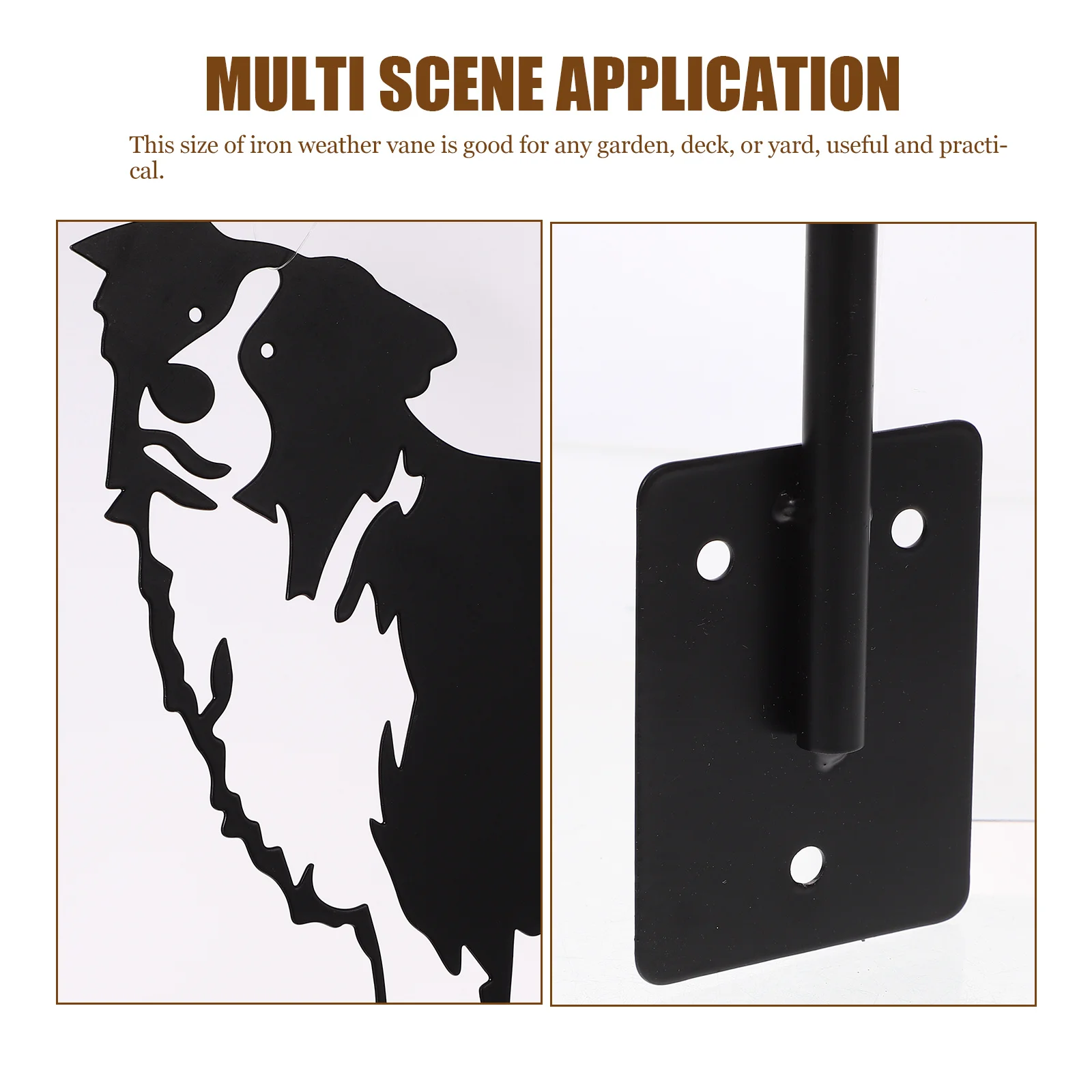 

Iron Animal Wind Vane Vintage Metal Weather Vane For Garden Yard Roof Mount Wind Direction Indicator Decorative Lawn Stake