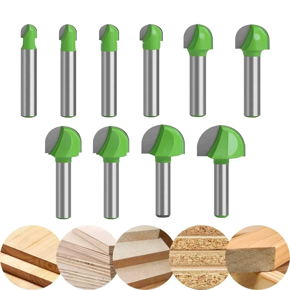 Milling Cutter 1pc 8mm Shank Ball Nose End Mill Round Nose Cove CNC Router Bits For Wood Radius Core Woodworking Power Tool Part