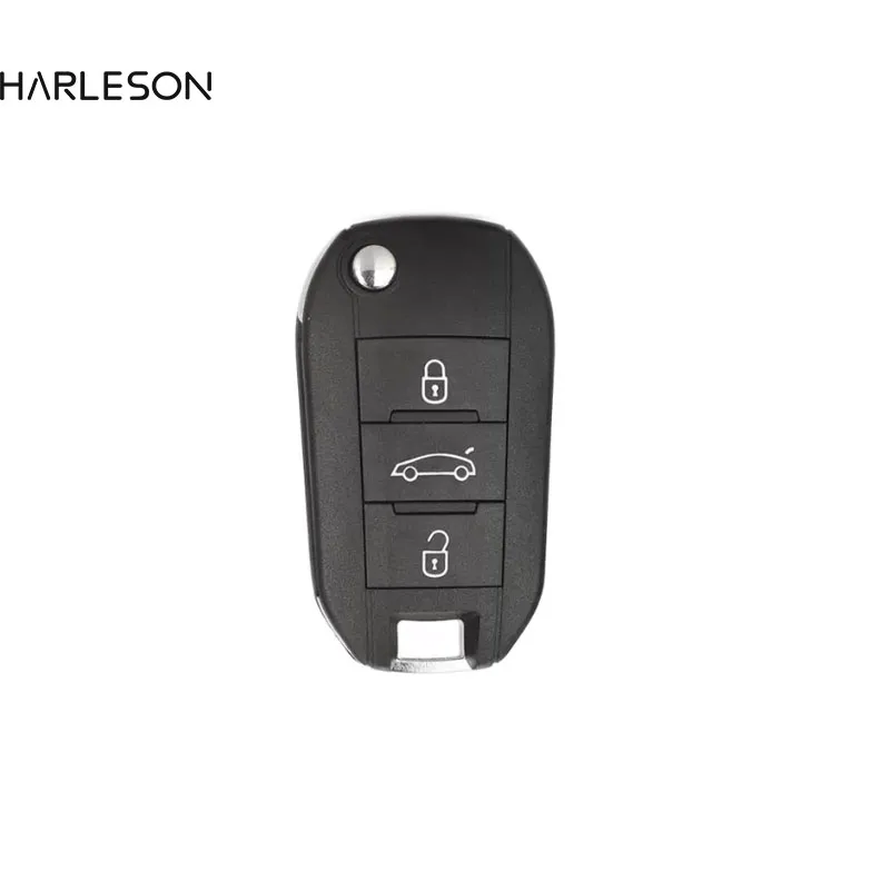 Flip Remote Key Fob 3 Button 433MHz 4A Chip For Peugeot Partner 508 308 Expert For Citroen Dispatch C3 C4 Cactus HU83 Blade