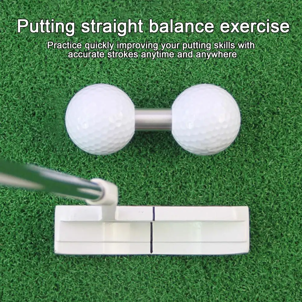 Golf Balance Improvement Tool Dual Ball Golf Practice Trainer for Putting Balance Men's Golf Accessories Gift Improve Putting