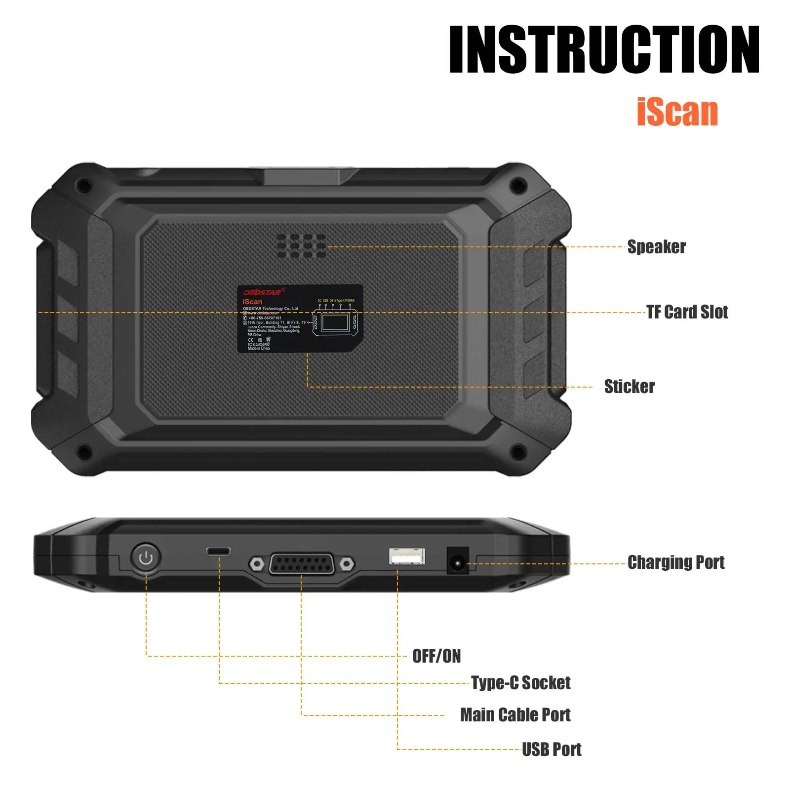 OBDSTAR ISCAN Mercury (Marine) Intelligent Marine Diagnostic Equipment Code Reading, Code Clearing, Data Flow, Action Test