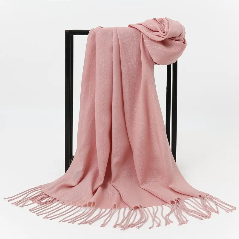 New 7 Colors Woman Winter Scarf Fashion Female Shawls Cashmere Winter Wraps Solid Color Winter Scarf