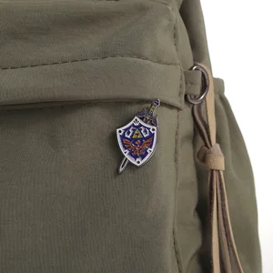 دبابيس المينا المخصصة للعبة أنيمي ، بروش السيف والساحرة ، شارات طية صدر السترة ، مجوهرات كرتونية ، هدية للاعب ، درع أفضل 6 بروكس رجالي مبيعا - رقم 3