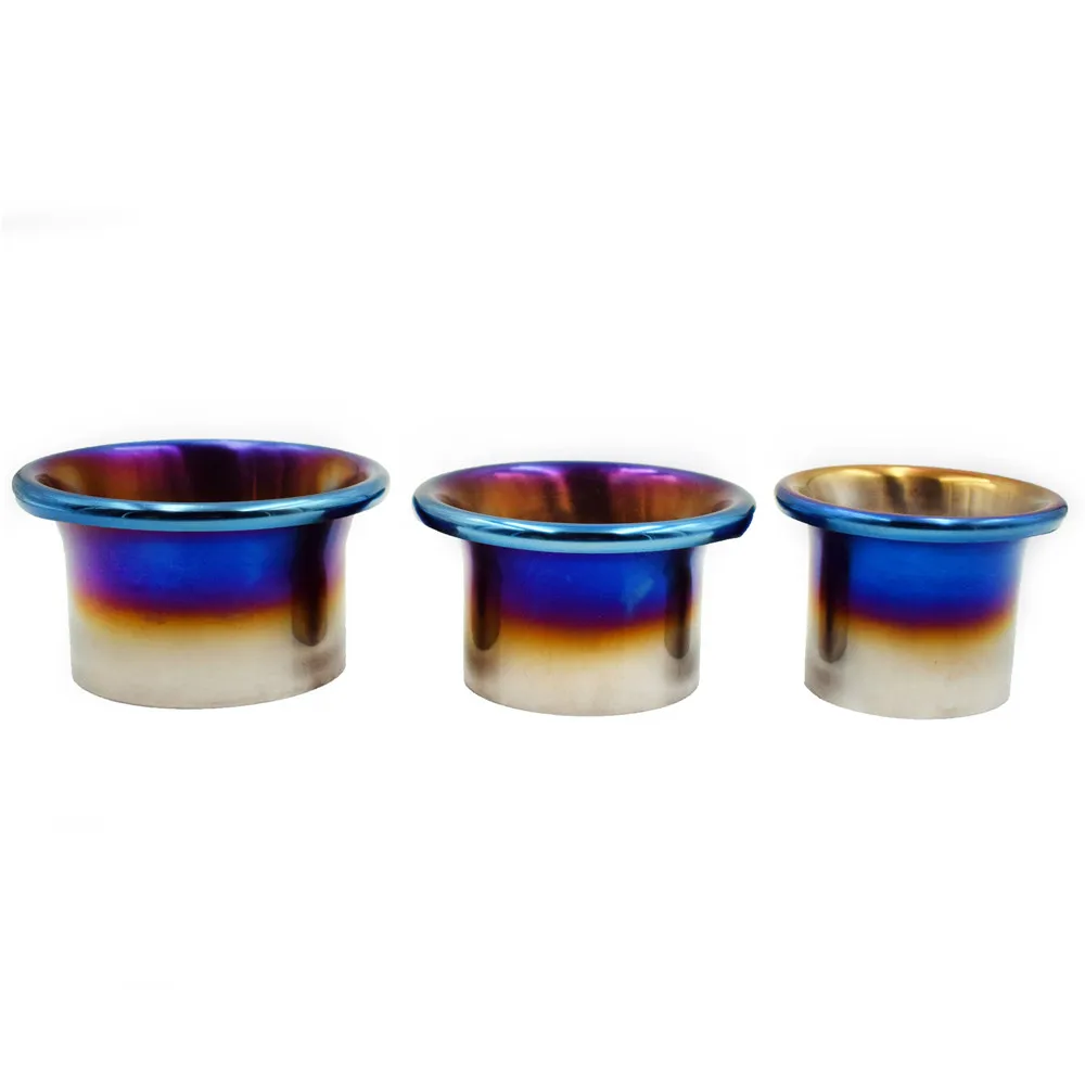 3\'\' 3.5\'\' 4\'\' Brunt Blue Car Cold Air Intake Filter Horn Kit Funnel Air Inlet Velocity Stack Horn Kit