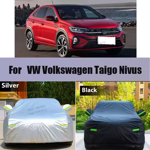For Volkswagen Taigo Nivus 19-25 Full Car Cover Waterproof Sun Shade Snow Rain Scratch Prevent Outdoor Cover Four Season General
