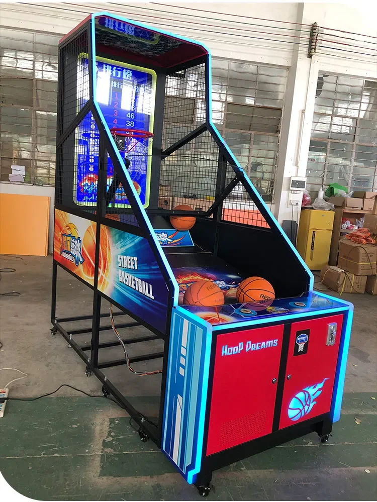 Indoor Sport Game Street Basketball Shooting Game Machine Coin Operated Basketball Arcade Game For Sale