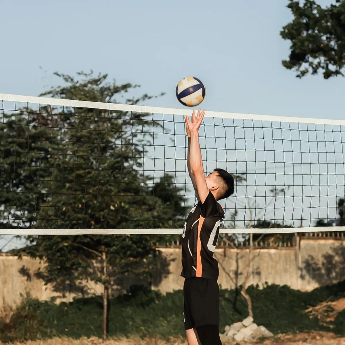 

1 шт. Премиальная прочная волейбольная сетка из полиэтилена для использования в помещении и на улице, стандартная высота 2,4 м, для турниров, тренировок и соревнований