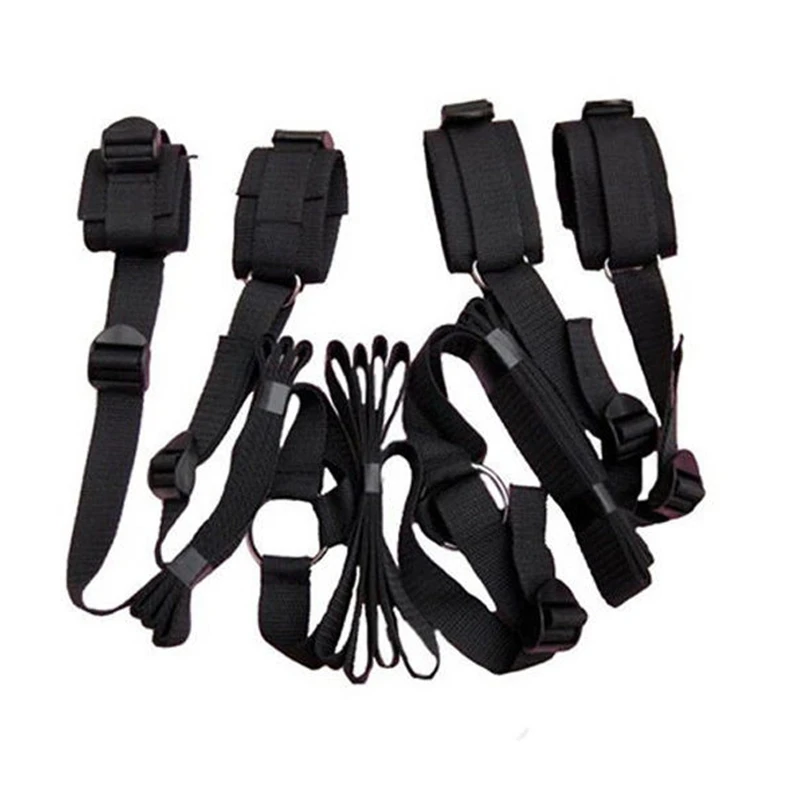 BDSM Bondage Set Adult Games Handcuff Ankle Restraints Sex Toys For Women Couples Slave Bed SM Strap Soft Cuffs Sex Shop