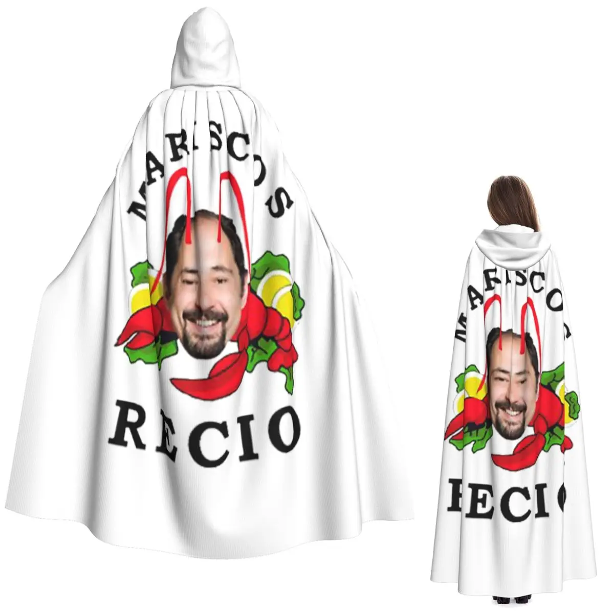 

Antonio Recio Long Hooded Cloak Witch Medieval Costume Cosplay Cape HalloweenCoat Adult Unisex