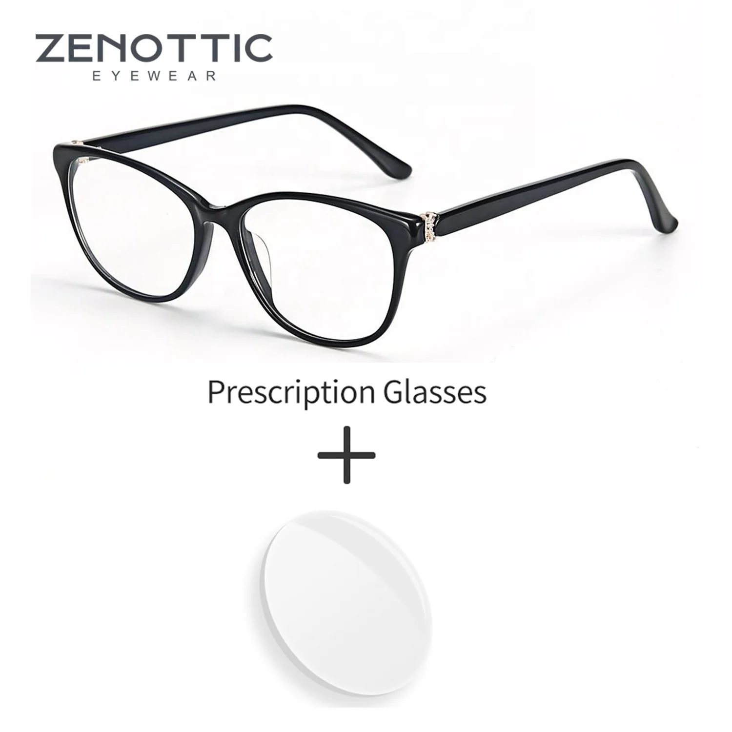 

ZENOTTIC Стильные элегантные женские глянцевые квадратные очки с леопардовым принтом в полной оправе, ацетат/анти-синий свет