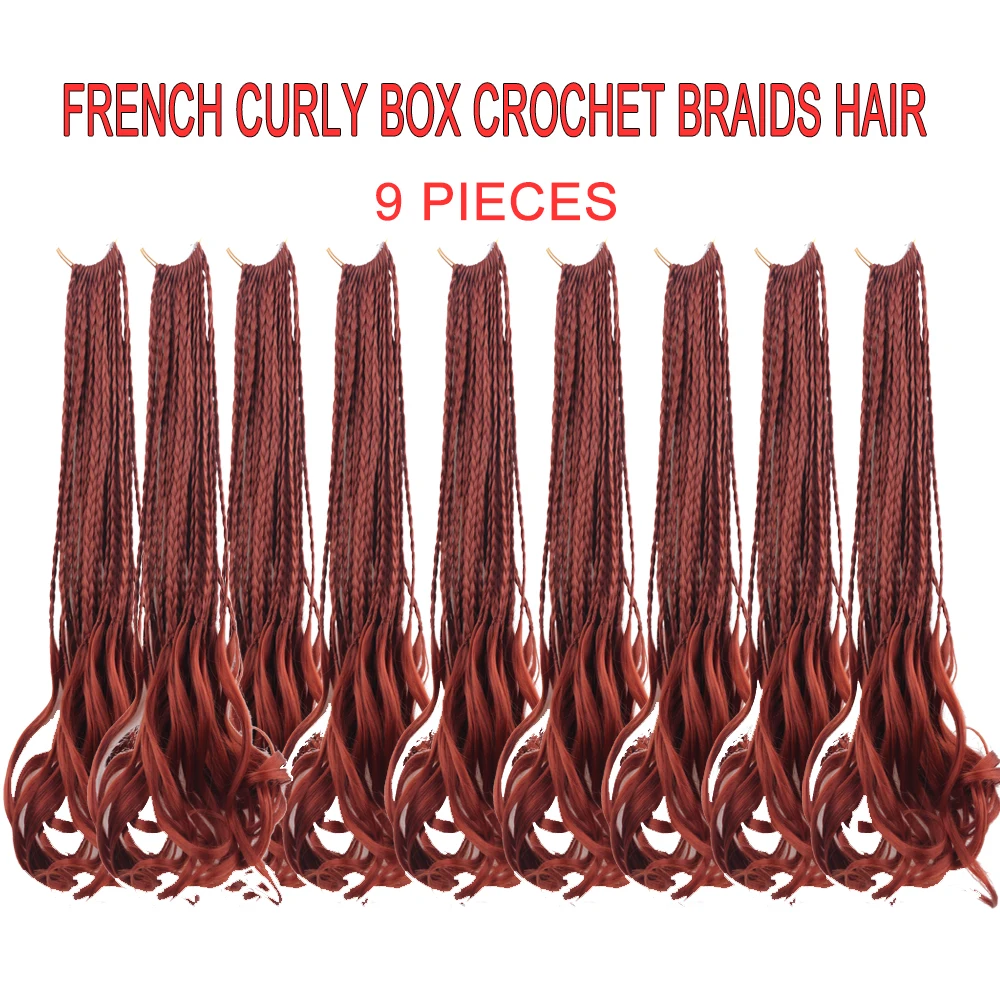 French Curly Braids Hair Synthetic Loose Wavy Bouncy Braiding Hair French Curls Synthetic Hair Extensions