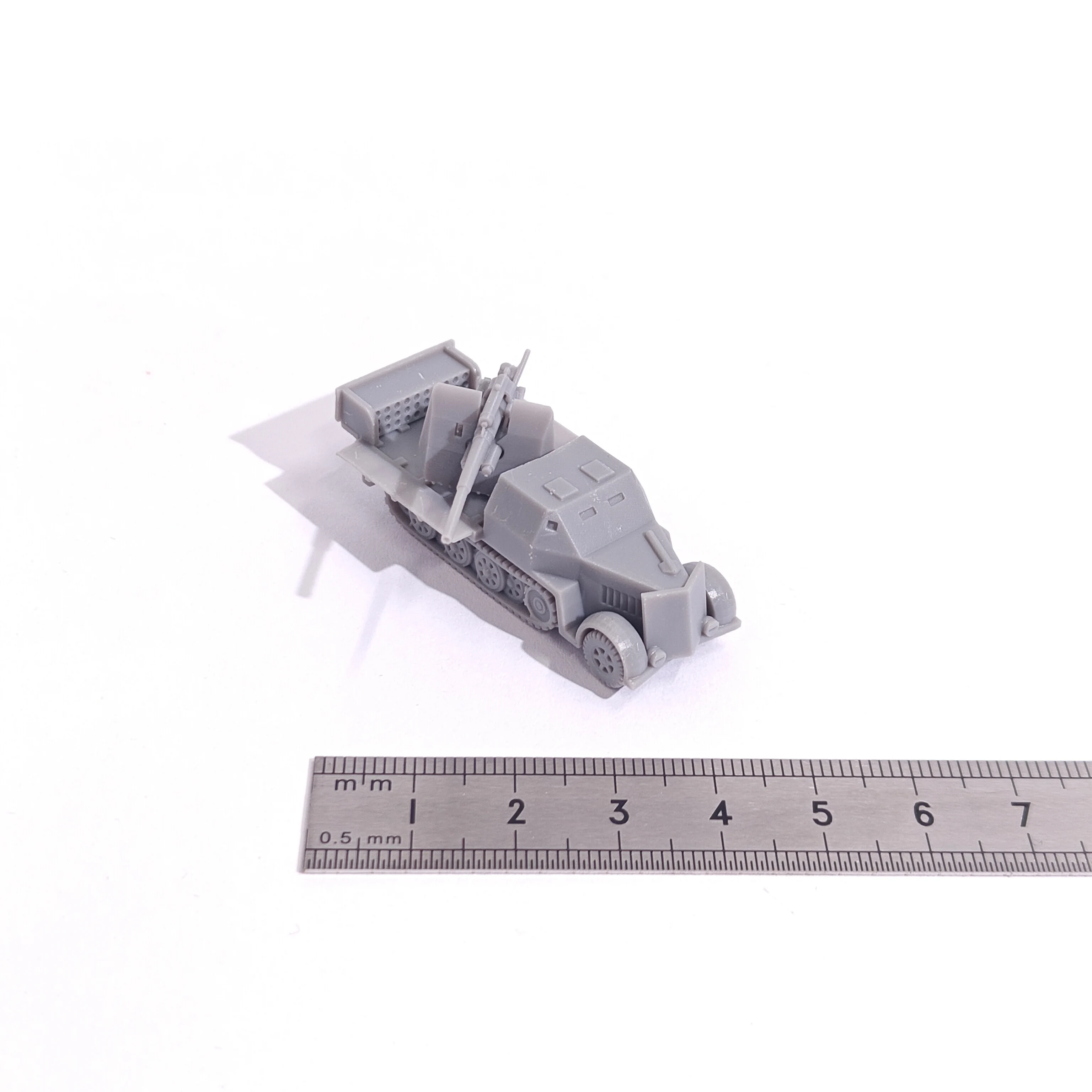 Sd.Kfz.7 a escala 1/144 con Flak, miniaturas sin pintar, kits de modelos de resina