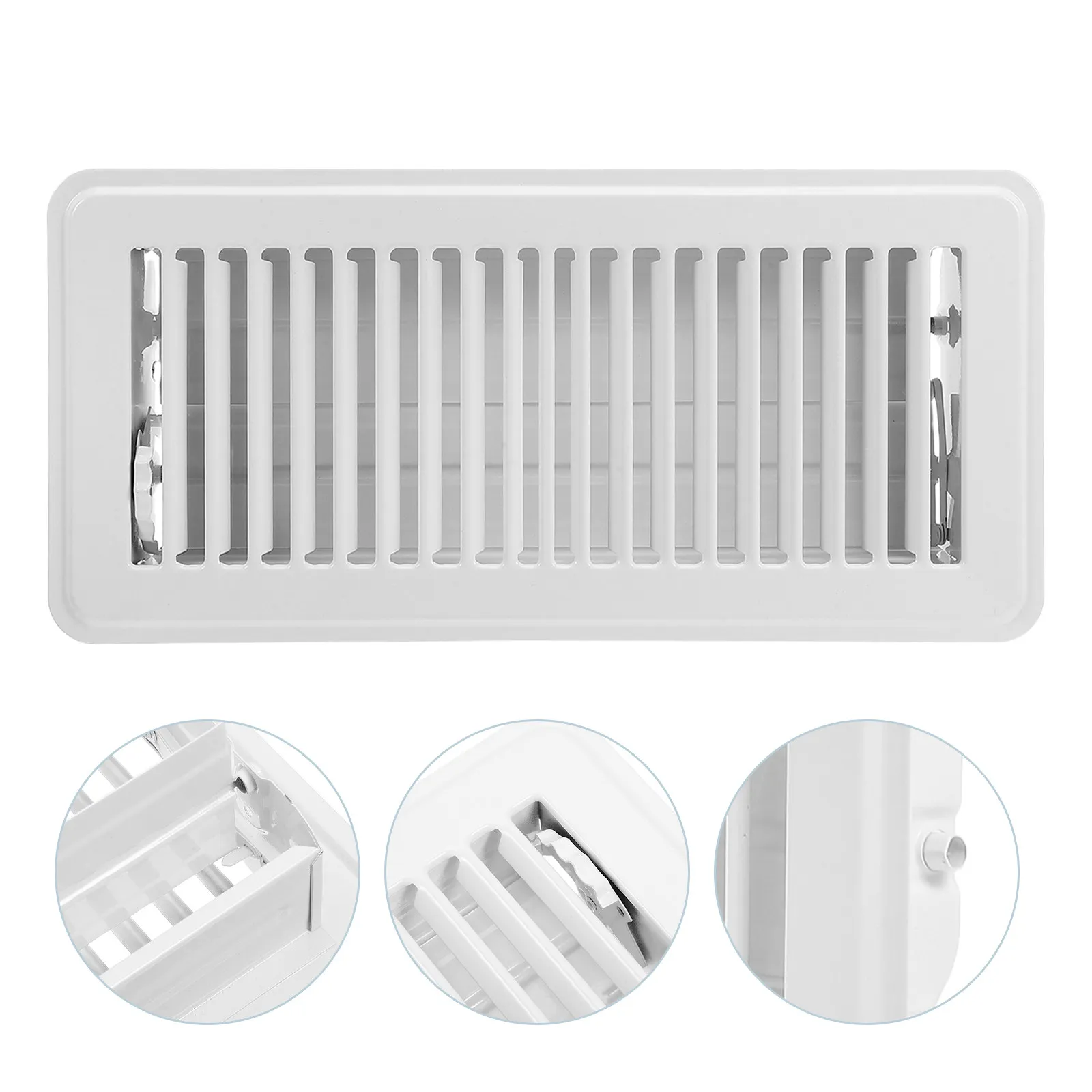 Floor Vent Cover Floor Register Vent Cover Flush Mount Grille Metal Walkable Design Suitable for Ac Heater Home Ventilation Air