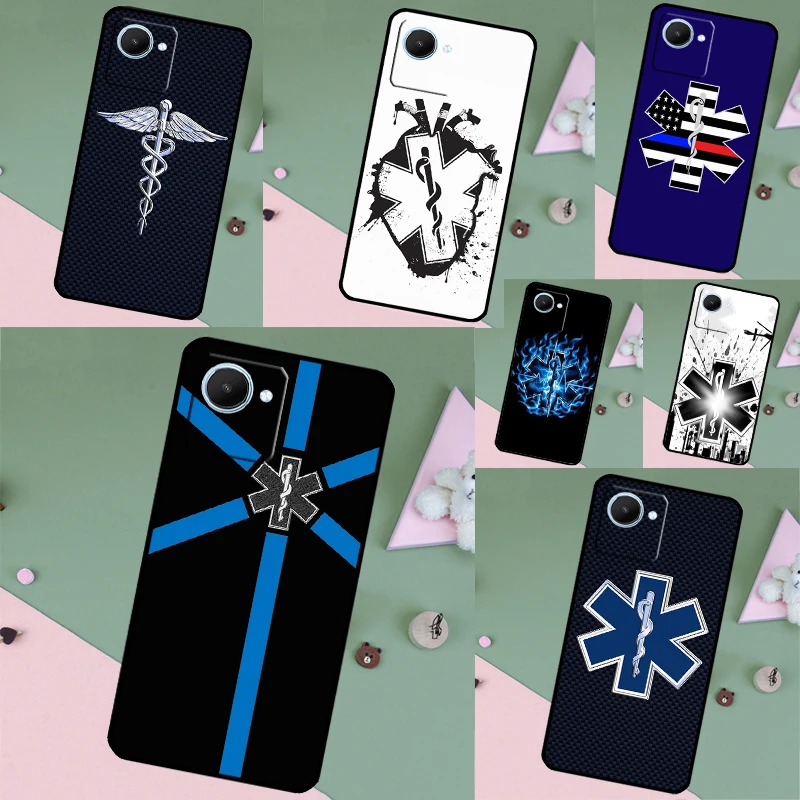 Star Of Life Case For Realme GT Neo 5 3 2 T 8 9 10 11 Pro Plus C11 C15 C25s C21Y C30 C31 C33 C35 C53 C55