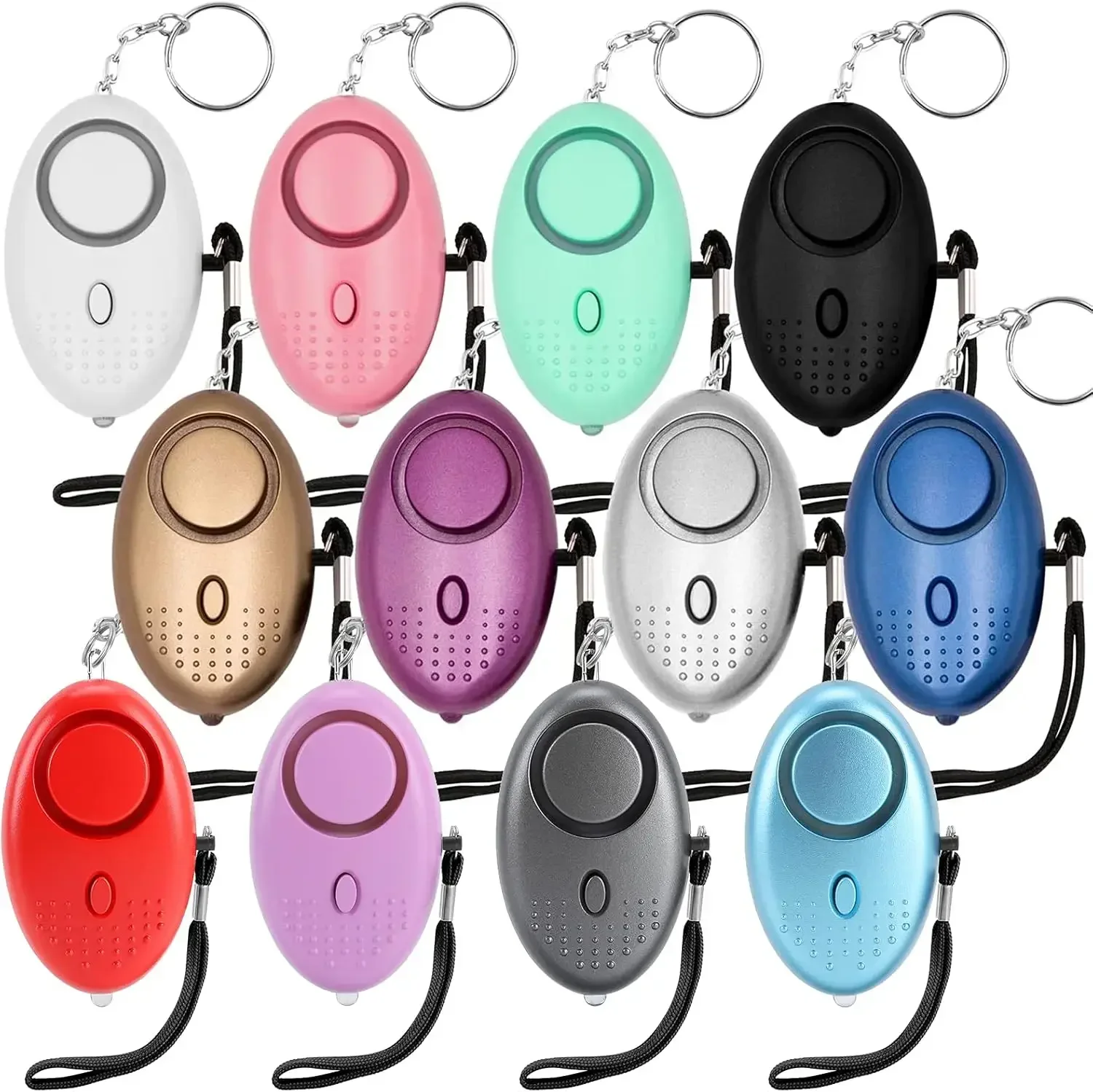 

130DB Personal Security Alarm Emergency with LED Buckle Key Lights Emergency Safety Alarm for Women Men Children Elderly