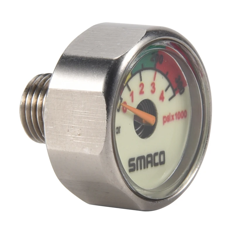 SMACO M10 Diving Equipment Scuba Diving Pony Bottle Mini Oxygen Cylinder Diving Equipment Pressure Gauge