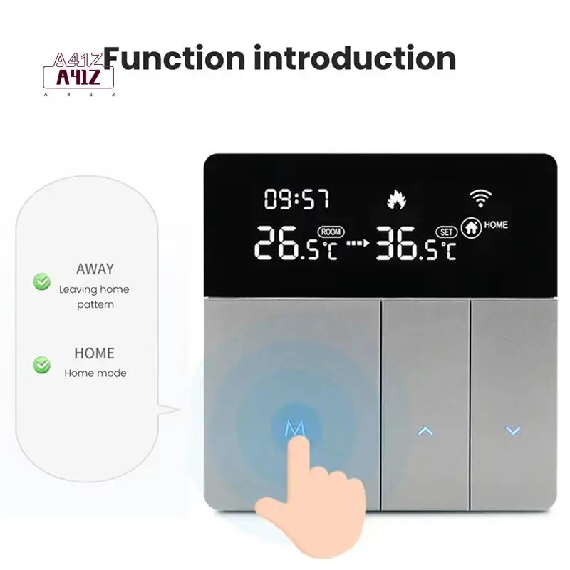 

A41Z-AVATTO Tuya Wi-Fi Wi-Fi термостат контроллер температуры 100-240 В дистанционное электрическое управление, Google Home Yandex