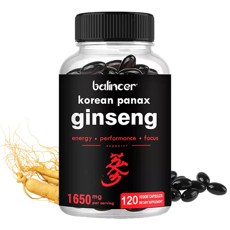 Korean Red Ginseng - Powerful Ginsenosides for Energy, Focus, Performance, Endurance & Immunity | Korean Red Ginseng Supplements