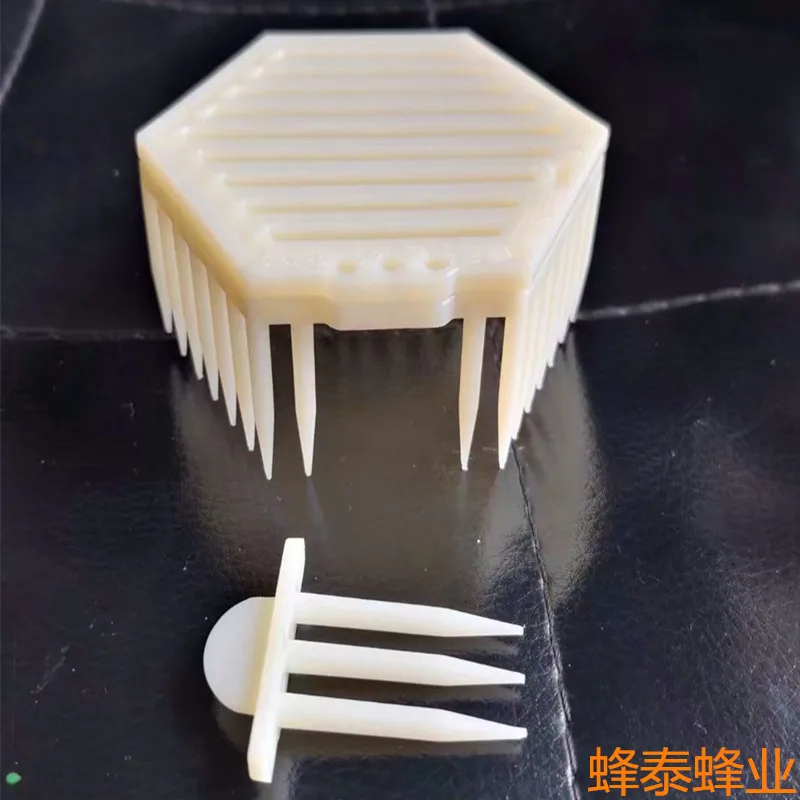 Wholesale of 10 pieces of hexagonal needle shaped king cage plastic multifunctional king cage bee king cage beekeeping tools