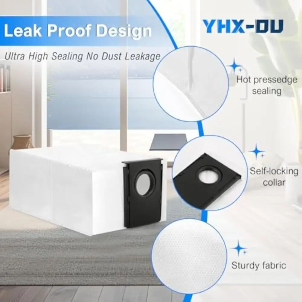 For Midea V15 Pro V15 Max V15Pro Mini Robot Vacuum Parts Dust Bag Replacement Accessory Sweeper Cleaning Consumption