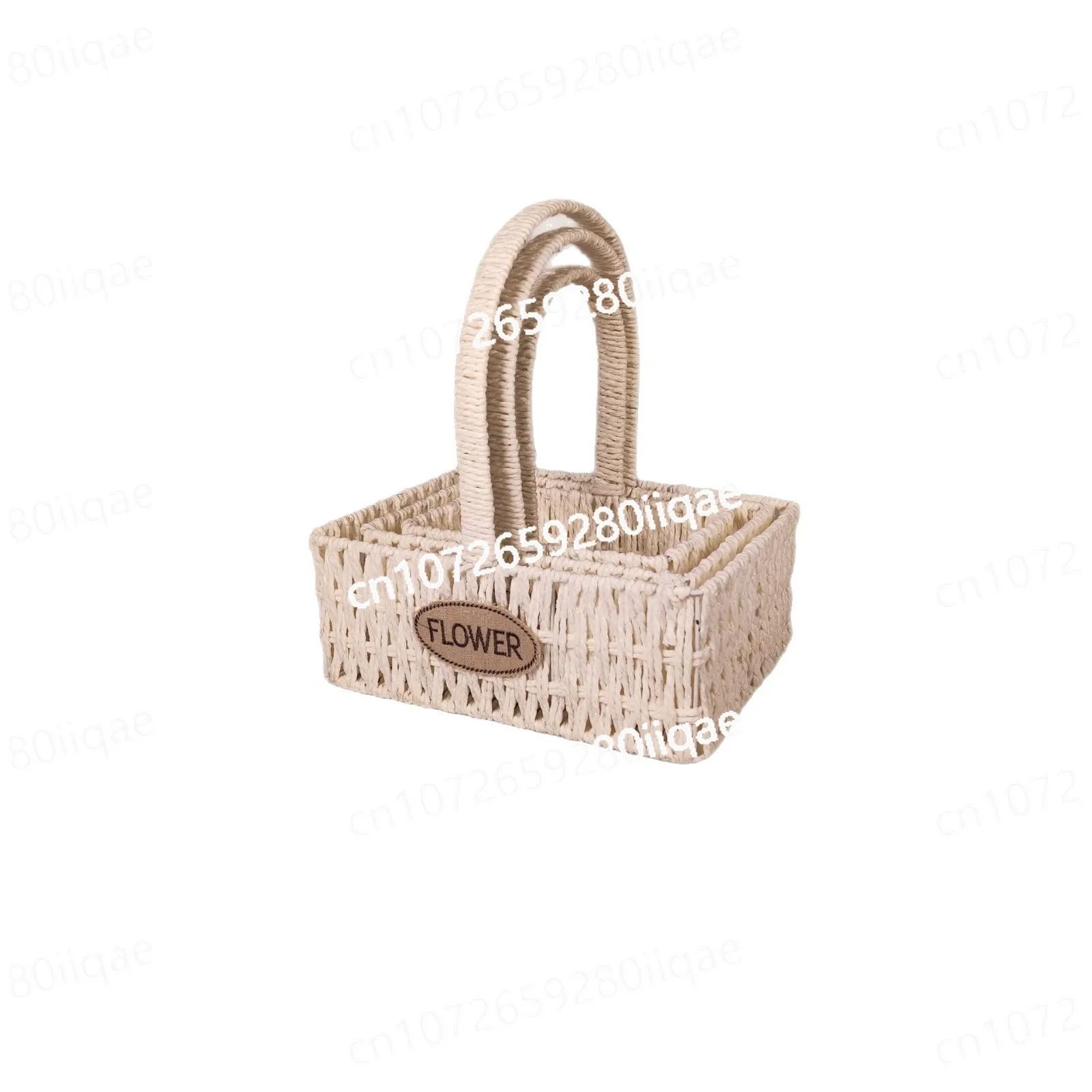 

Бумага ручной работы, тканая уличная корзина с фруктами для пикника, ручная корзина, декоративный цветочный горшок для покупок, декоративная цветочная корзина для хранения, синяя подарочная корзина