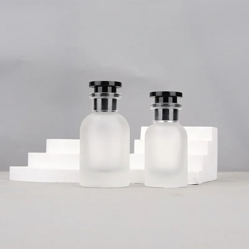 Botellas de Spray esmeriladas de 30ml y 50ml, contenedores vacíos, botella de Perfume de vidrio portátil para viaje, atomizador, pulverizador Ultra niebla elegante, 1 Uds.