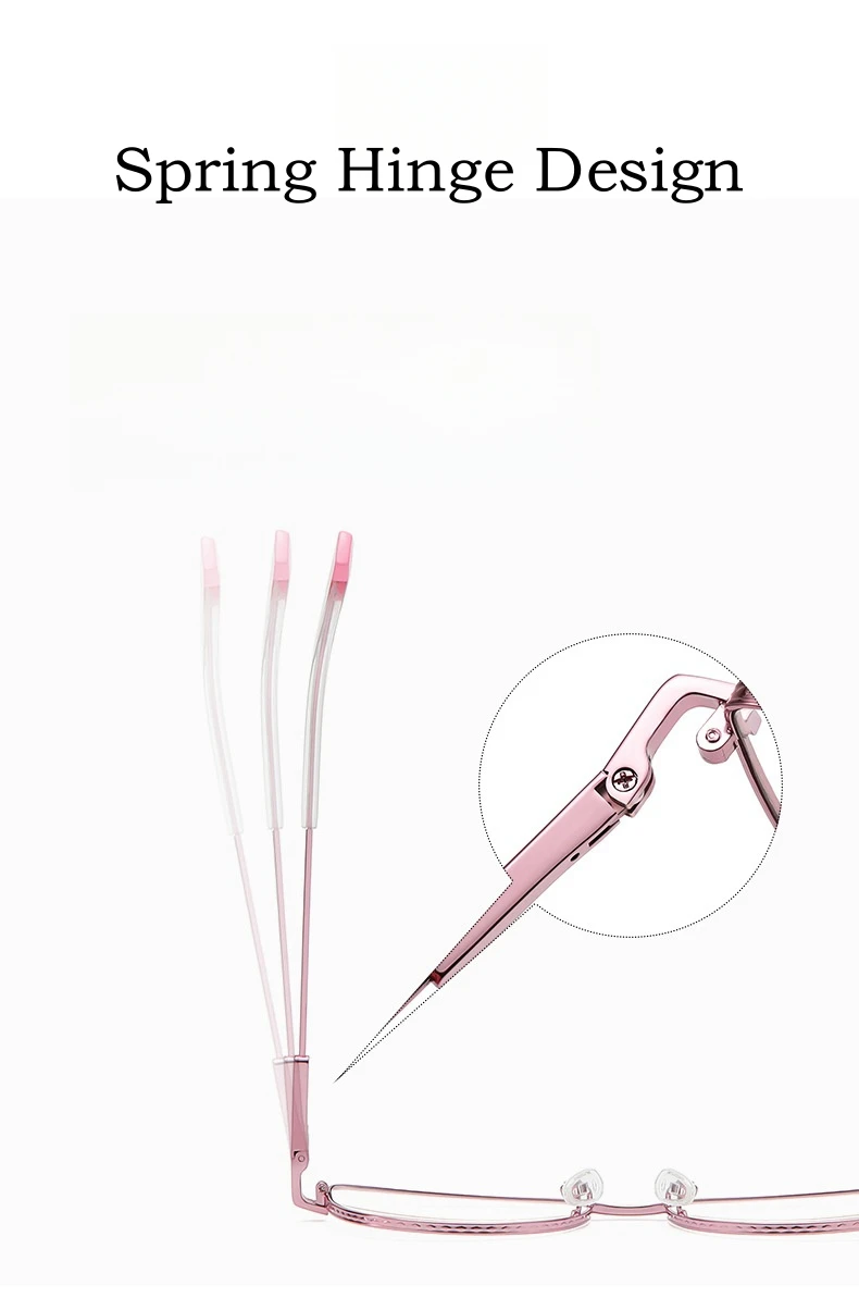 Yimaruili ultraleichte Mode Legierung Blaulicht blockierende Brille Retro Cat Eye optische Rezept Frauen Brillen fassungen – Detail 6