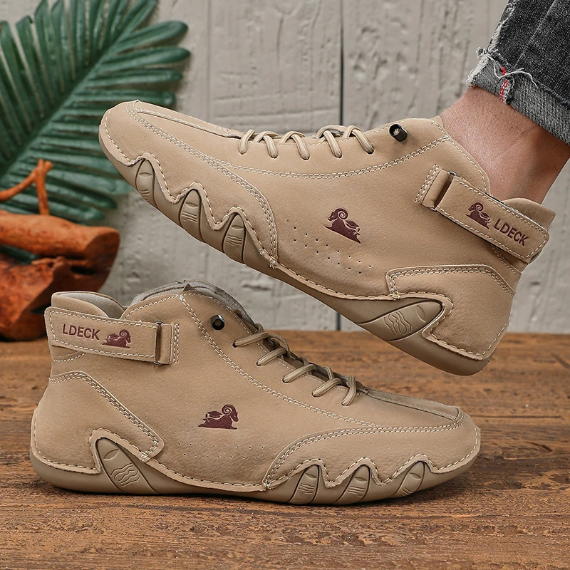 Mens Shoes Original Sneakers Shoes Men's High Top Ankle Boots Breathable and Comfortable Soft Sole Luxury Fashion Men's Shoes