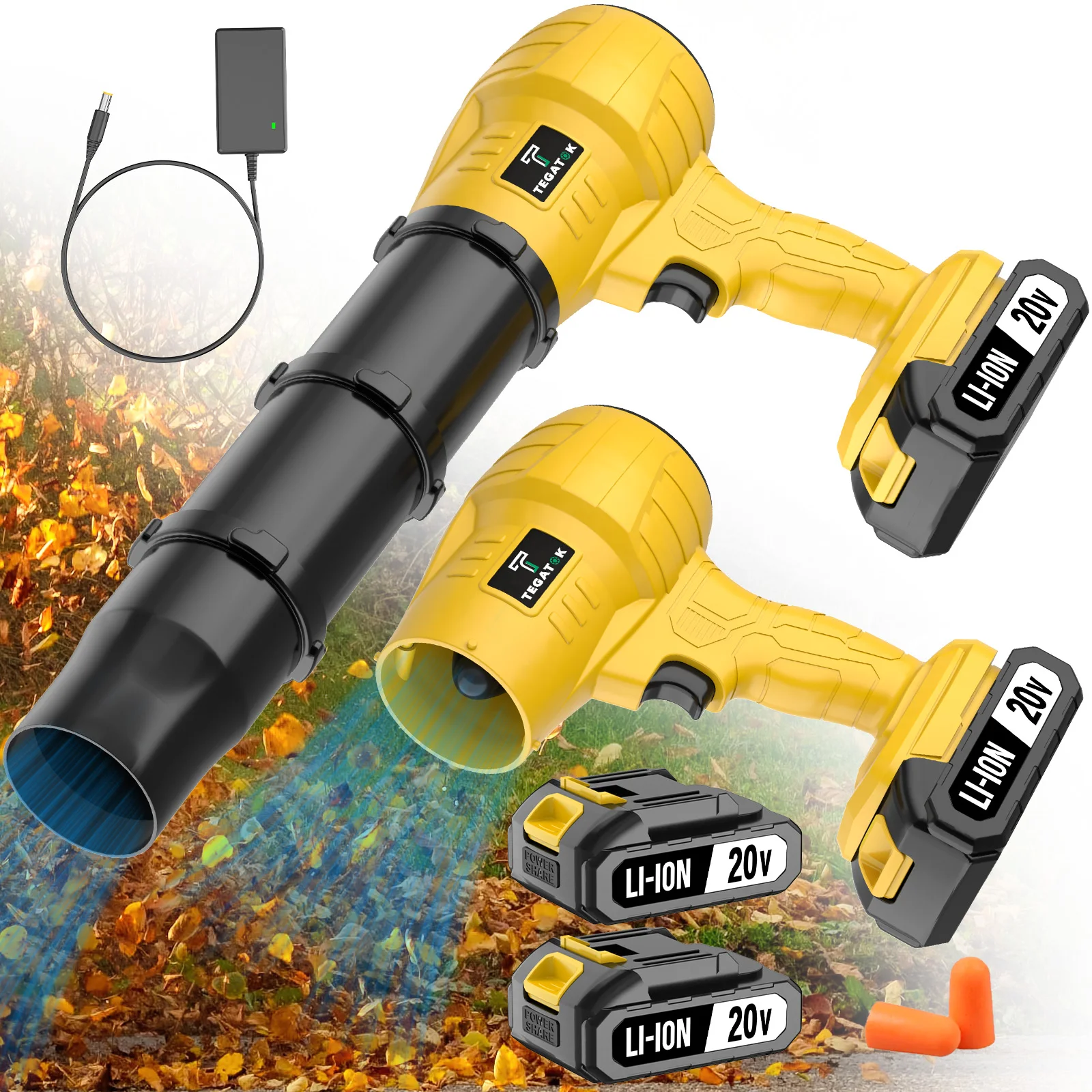 

2000RPM Brushless Electric Turbine Blade Blower Handheld Leaf Dust Blowing Tool Dust Blowing Tool For Makita 20V Battery