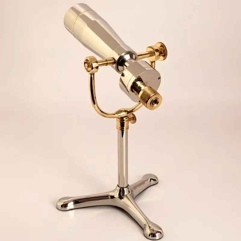 Light luxury high-grade brass bracket telescope ornament astronomical office decorative props