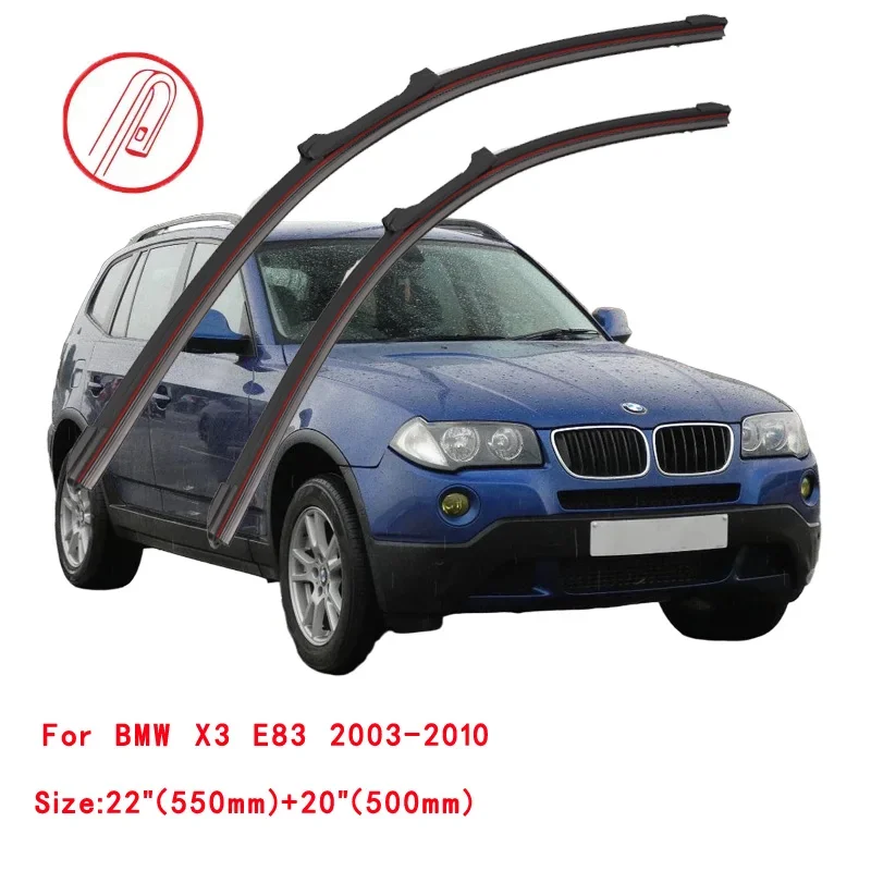

For BMW X3 2003-2024 Car Windshield Wiper Blade Front Windscreen Brushes Washer Accessories Window Cleaning Replacement Parts