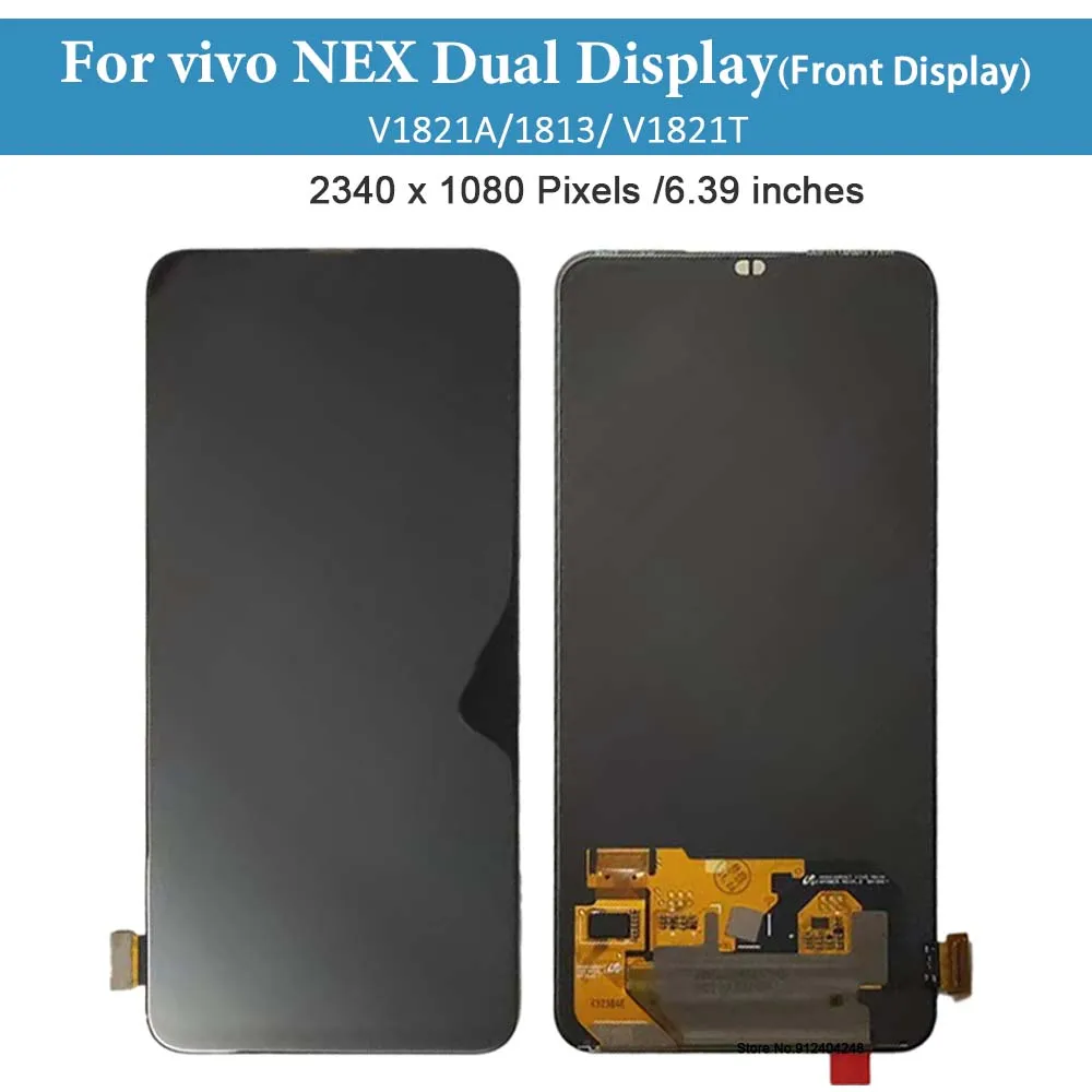 Imagem -02 - Ecrã Táctil Amoled do Lcd para Vivo Nex 6.39 Polegadas com Quadro 6.39 Polegadas com Conjunto do Digitalizador