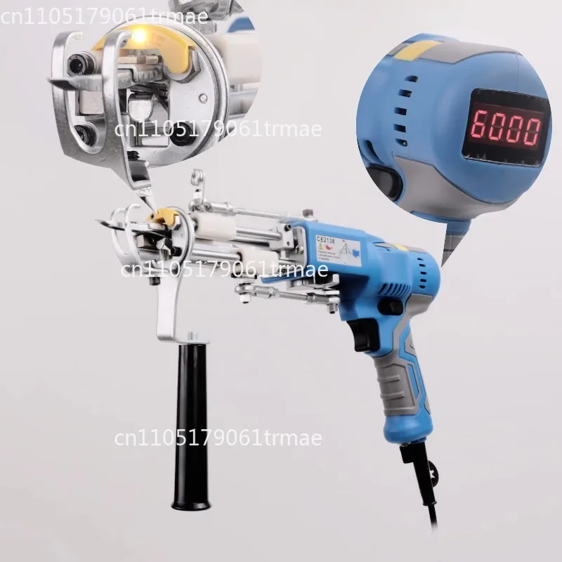 new modelNo vibration feeling electric cutting ring pile automatic carpet hand blanket 2 in 1 double tufting machine intelligent