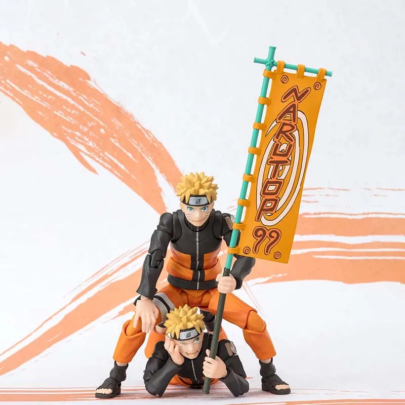 Bandai Naruto Anime Figuur SHF Naruto Top99 Haruno Uchiha Itachi Ichiraku Ramen Set Actiefiguren Hoge Poseability Speelgoed Gift