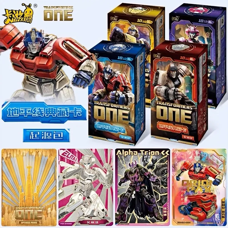 KAYOU Origin Of Transformers Card Optimus Prime  Anime Character Peripheral Cards Limited Edition Card Toy Kid Birthday Gifts