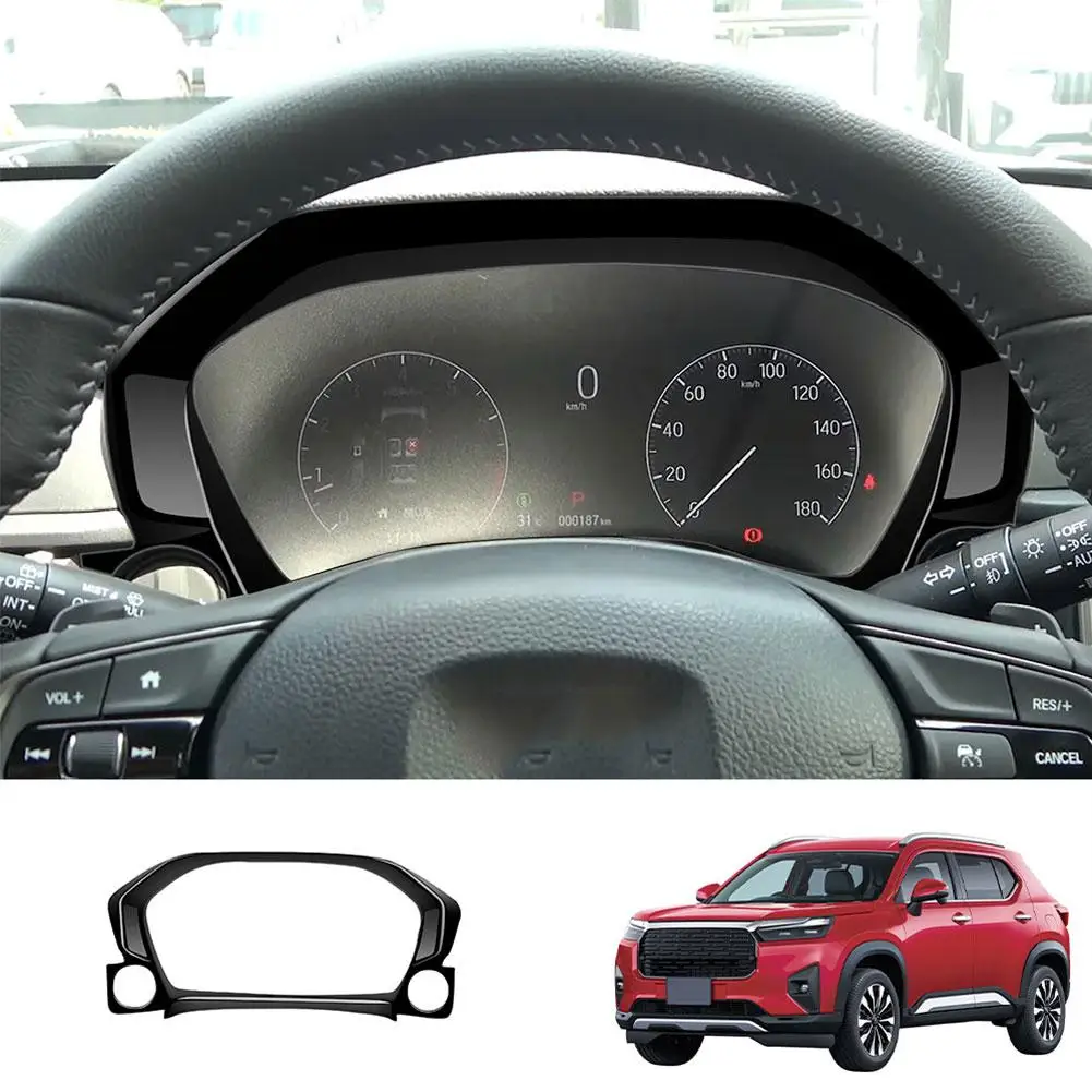 For Honda WR-V WRV 2024 2025 ABS carbofiber Instrument Display Meter Decoration accessories Panel Cover sticker car Dashboa Z8V3