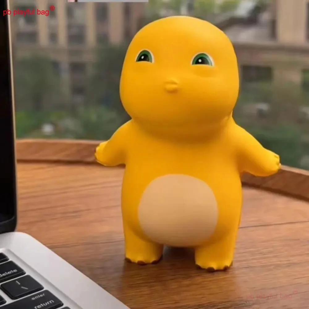 Figura de dinosaurio pequeño dragón de leche juguetes de descompresión muñeca de dibujos animados rebote lento dragón de leche juguete para apretar juguetes para apretar amarillo