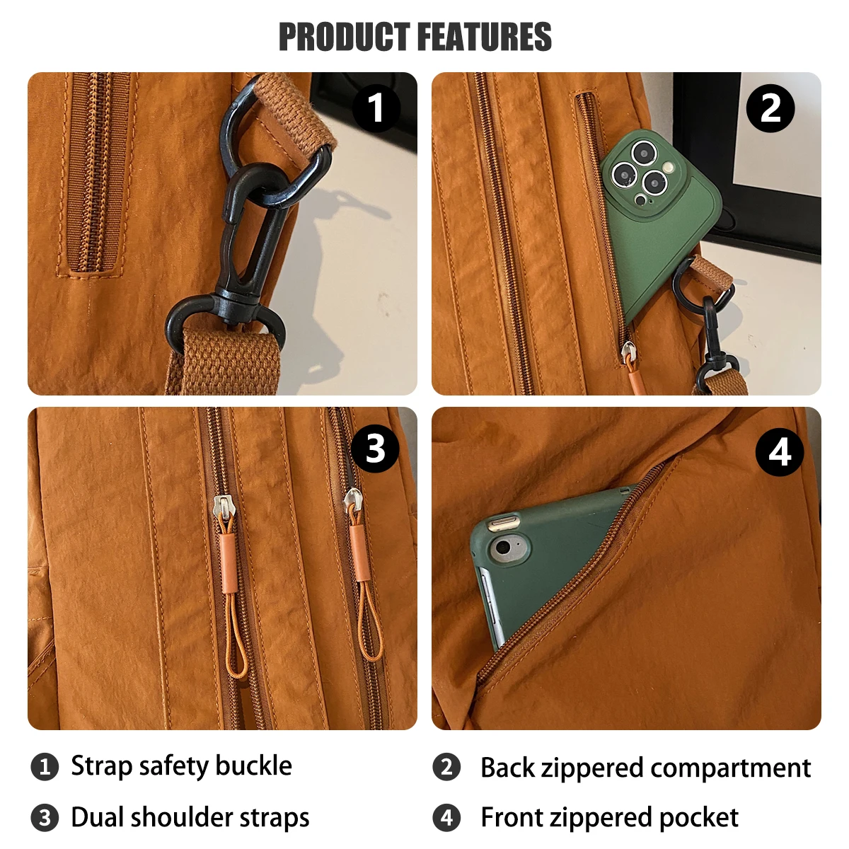 متعددة الوظائف ثنائي الغرض حقيبة الصدر للرجال والنساء على ظهره في الهواء الطلق تسلق الجبال حقيبة صغيرة حقيبة السفر ساعي