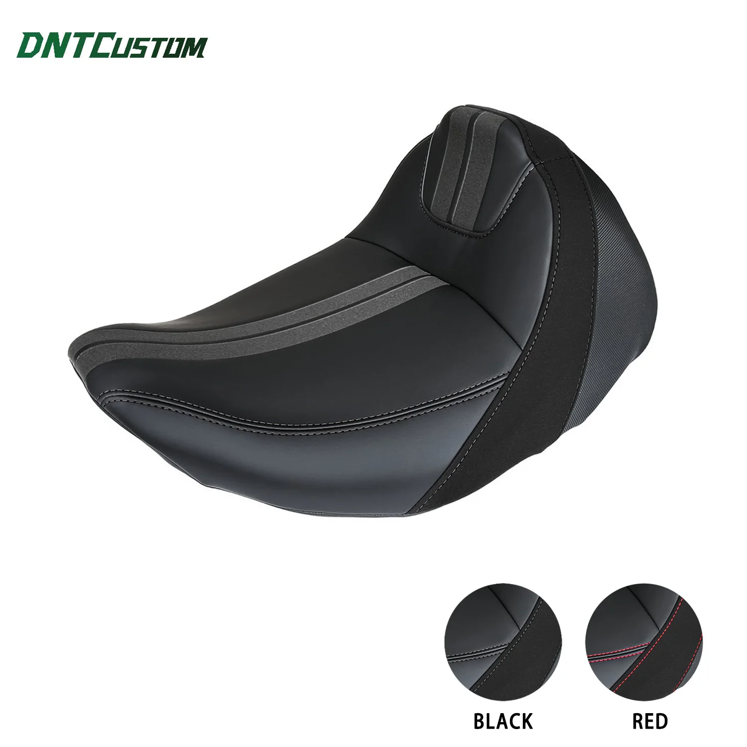 

DNTCUSTOM CVO Style Sole Seat Red Stitch Soft Cushion for Harley Touring 2023.5-2026 Motorcycle Parts