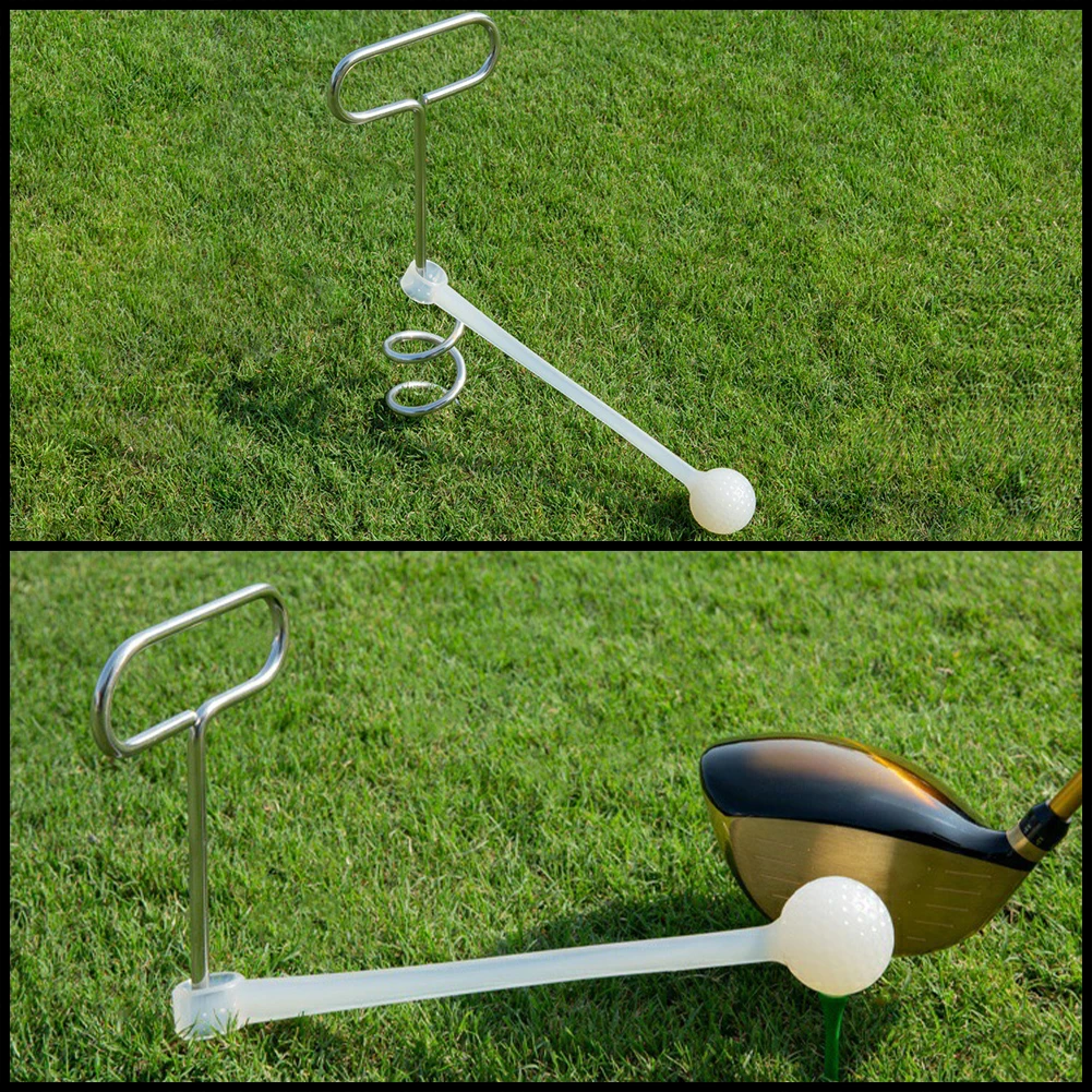 Entraîneur de swing de golf avec prise de terre à vis, simulateur de pratique de golf, accessoires pour enfants, entraînement de swing en plein air