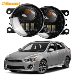 2 X Car Front Fog Light H11 LED Lens Fog Lamp For Mitsubishi Lancer Sportback 2009-2018(Not Fit Sedan or Evolution Model)