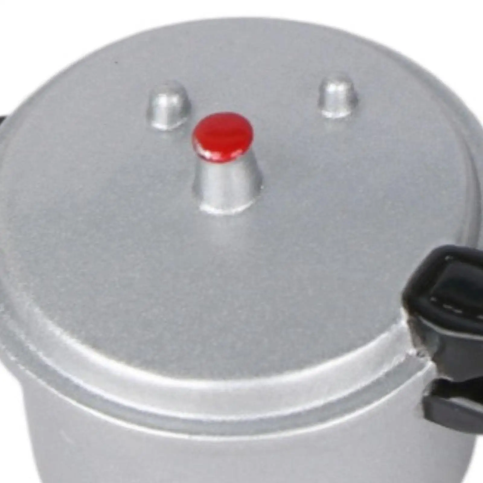 Miniature Pressure Cooker Metal Plastic 1 12 Kitchen Prop Pretend Play Toy Dollhouse Accessories for Children Decor
