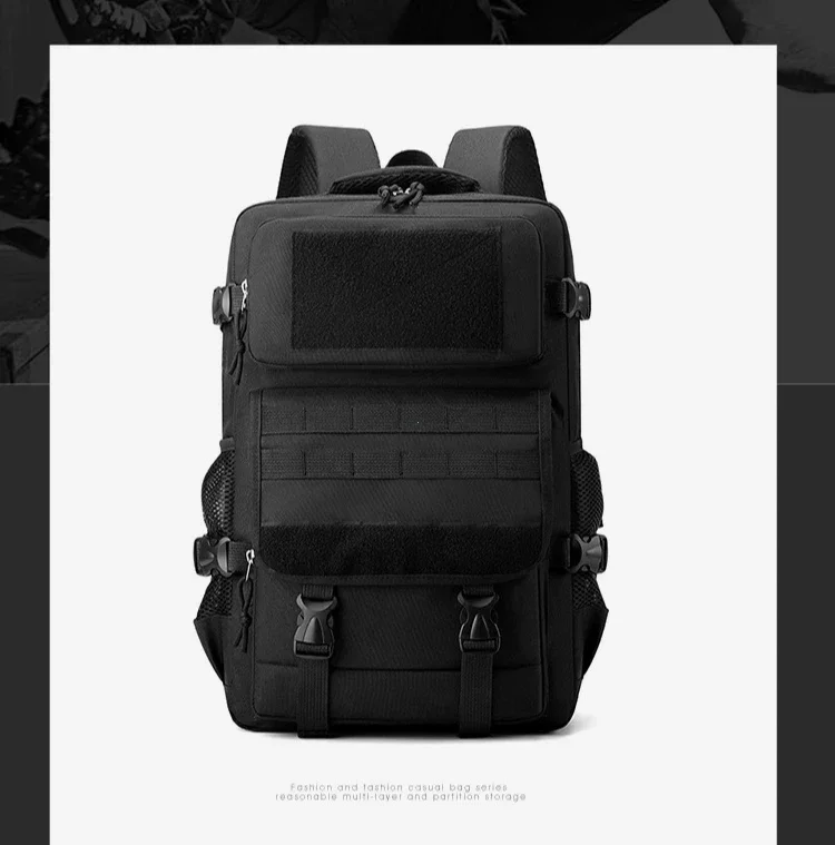 40L wasserdichter taktischer Rucksack, multifunktional, langlebig, große Kapazität, Outdoor-Reisetasche, Wandertasche, Jagdtasche, Herren-Umhängetasche – Detail 9
