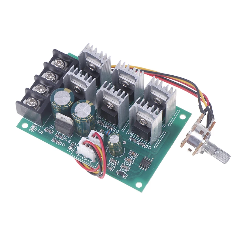 Regulador de velocidade do motor pwm dc 12v 24v 36v 48v módulo de acionamento de alta potência driver de motor de alta potência 40a regulador de corrente