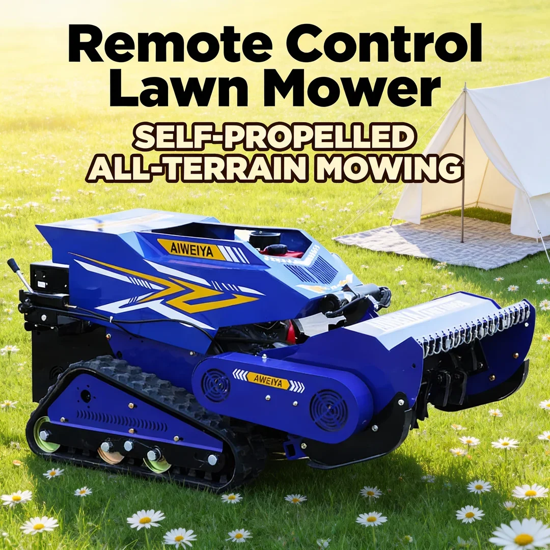 

Индивидуальная газонокосилка с сертификатом CE EPA - дизельный двигатель, резиновые гусеницы, вездеходный станок для резки травы с дистанционным управлением