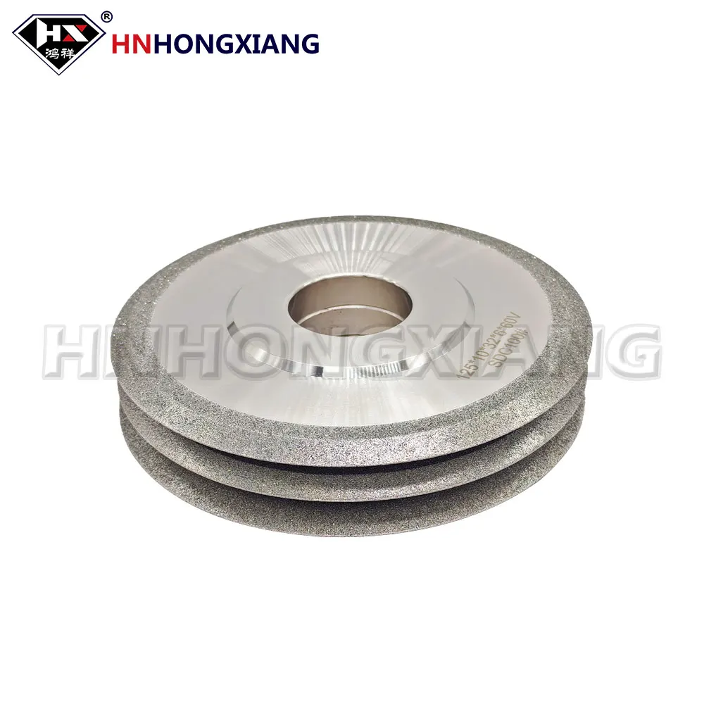 Diamond Grinding Wheel 1V1 Double Sided SDC Circl 45° 60° 90° Sharpener Disc Carbide Metal Tungsten Steel Milling Cuting Stone