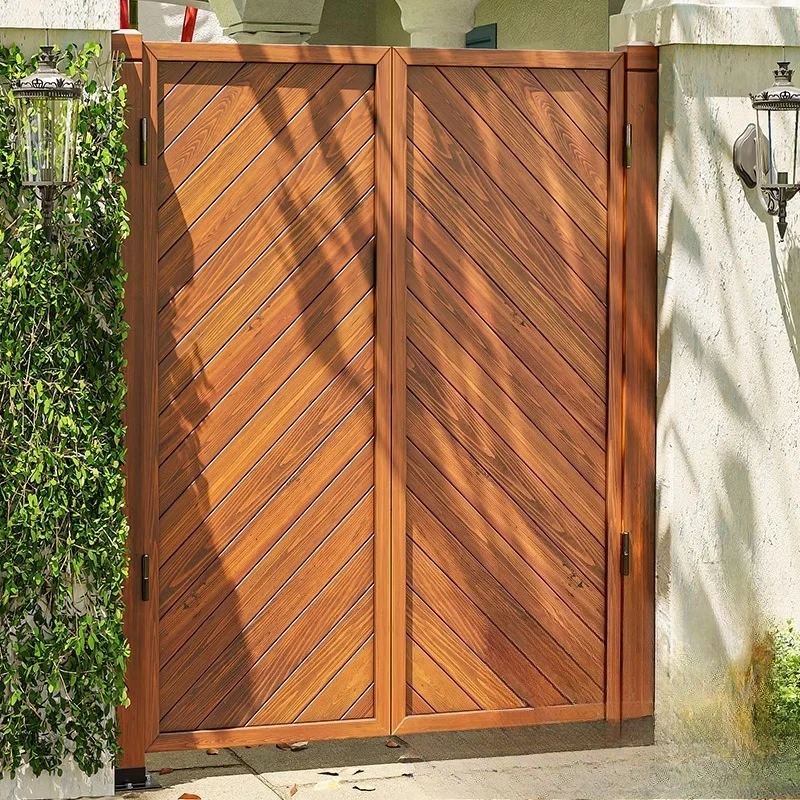 

Anti-corrosion door to double fence fence gate Rural entry garden
