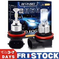 BEVINSEE 2pcs H11 LED Lights For Vehicles H8 H9 LED Headlight Bulbs DRL Daytime Running Lamp 6000K 12V
