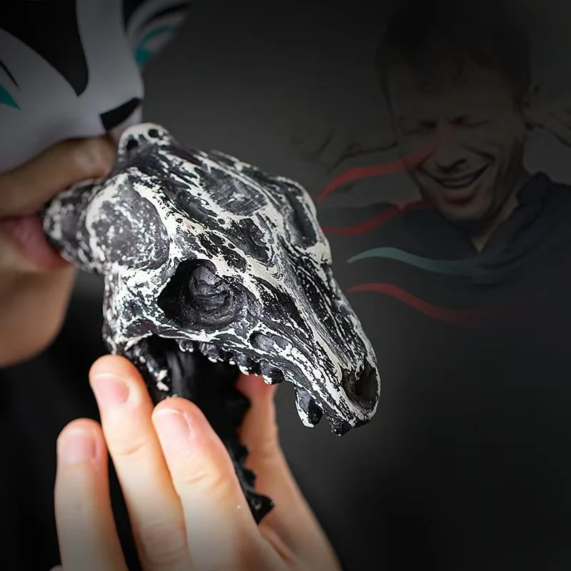 

2024 Aztecs Whistle Horror Decompression Prank Novel Personality Dinosaur Head Figurine Creative Toy Children's Birthday Gift