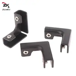 2Pcs Aluminum Alloy L Glass Clamps Aquarium Corner Board Holder Glass Clip Ceramic Tile Connecting DIY Cabinet Fit 3 to 12mm